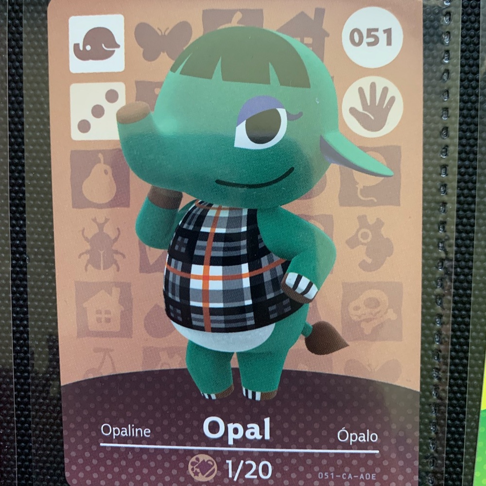 Opal 051 - Nintendo Animal Crossing amiibo card